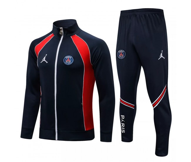 Survêtement de football de présentation d'entraînement PSG Jordan Navy 2021-22